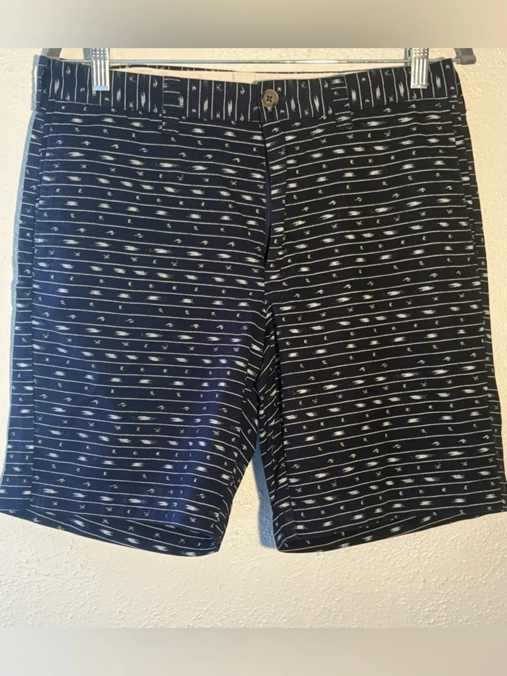 J.Crew Men's Blue Cotton Chino Casual Preppy Printed Short Men’s Size 32